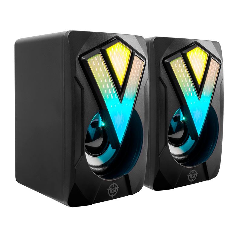 Caixa de Som TGT Spheris, Rainbow, 2x3W RMS, USB, Preto, TGT-SPH-RB01