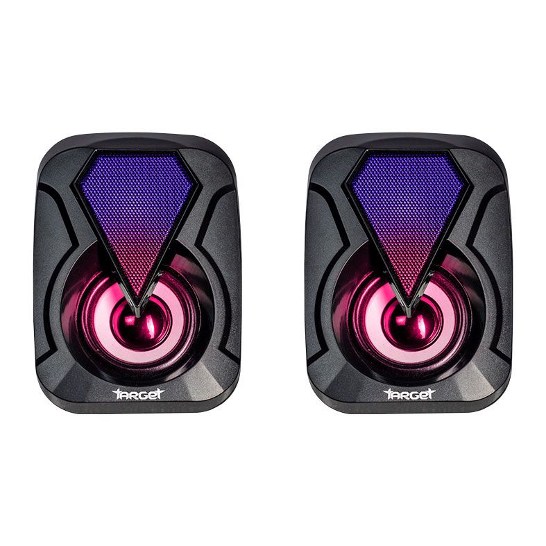 Caixa de Som TGT Sentry, Rainbow, 2x3W RMS, Preto, TGT-STY-RBW01
