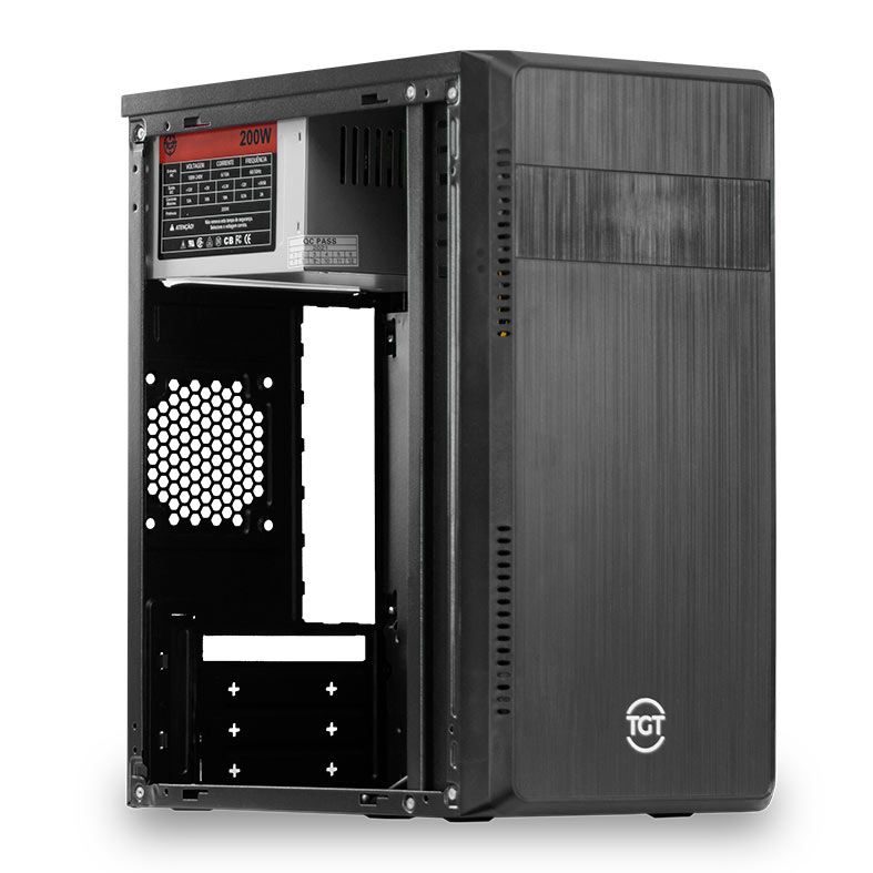 Gabinete TGT Tars, Com Fonte TGT 200W, Preto, TGT-TARS-BL01