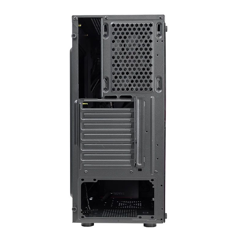 Gabinete Gamer TGT Tracer, RGB, Mid-Tower, Lateral Acrilico, Com 3 Fans, Preto, TGT-TRC-RGB01