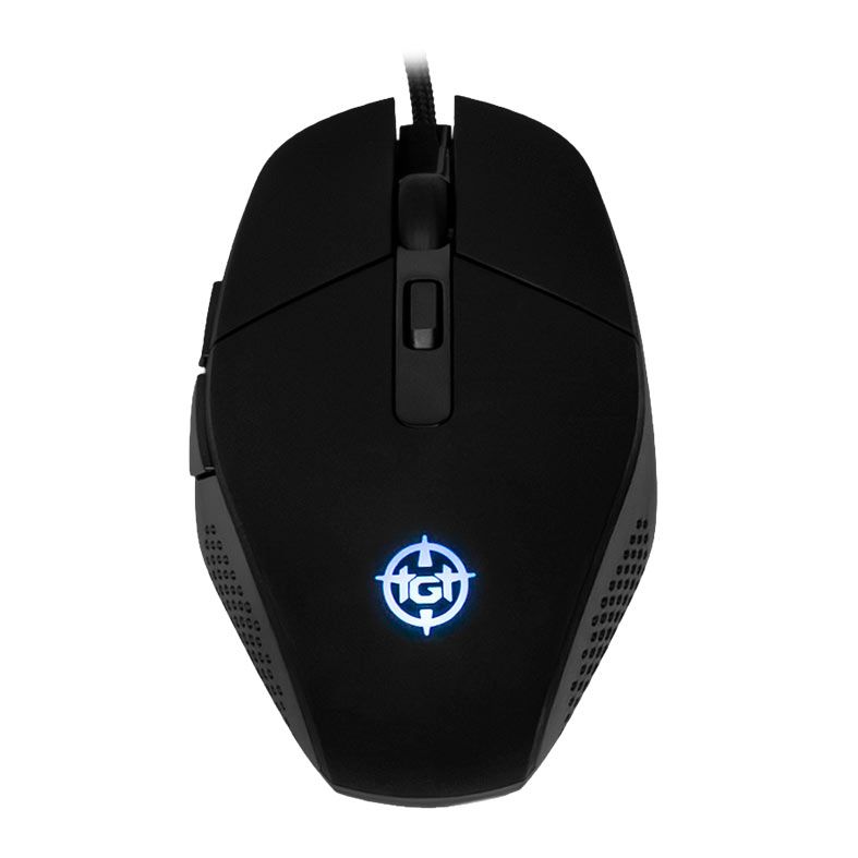 OPENBOX Mouse Gamer TGT Vector E2, Rainbow, 7200DPI, 6 Botoes, Preto, TGT-VEC-E2-RBW