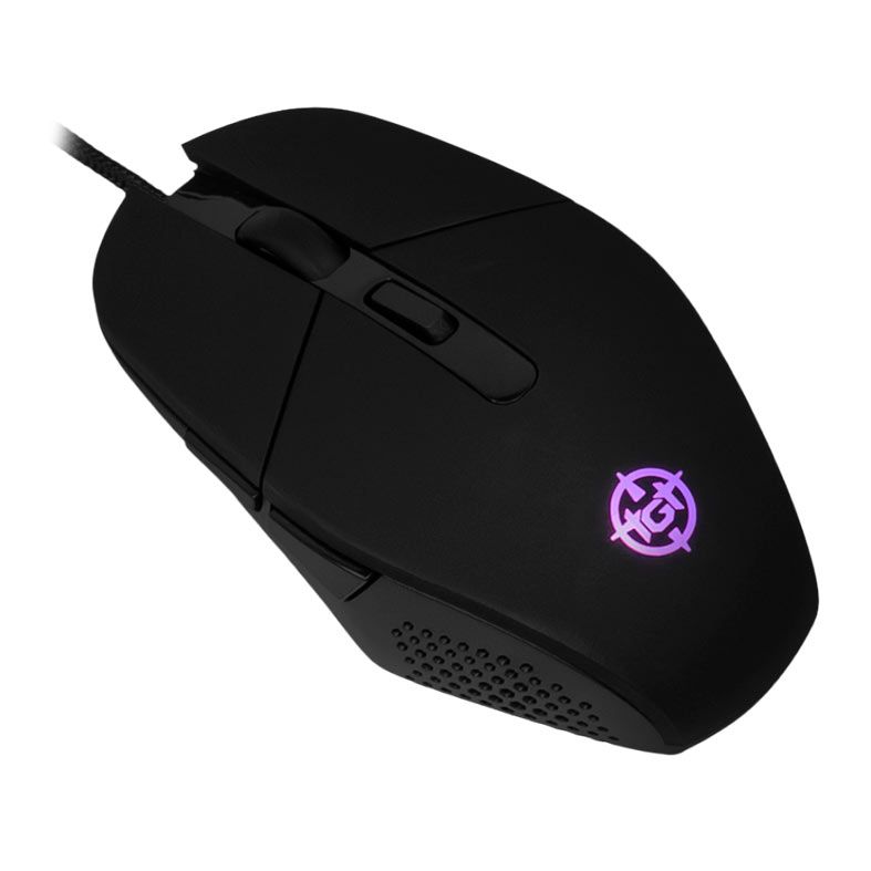 OPENBOX Mouse Gamer TGT Vector E2, Rainbow, 7200DPI, 6 Botoes, Preto, TGT-VEC-E2-RBW