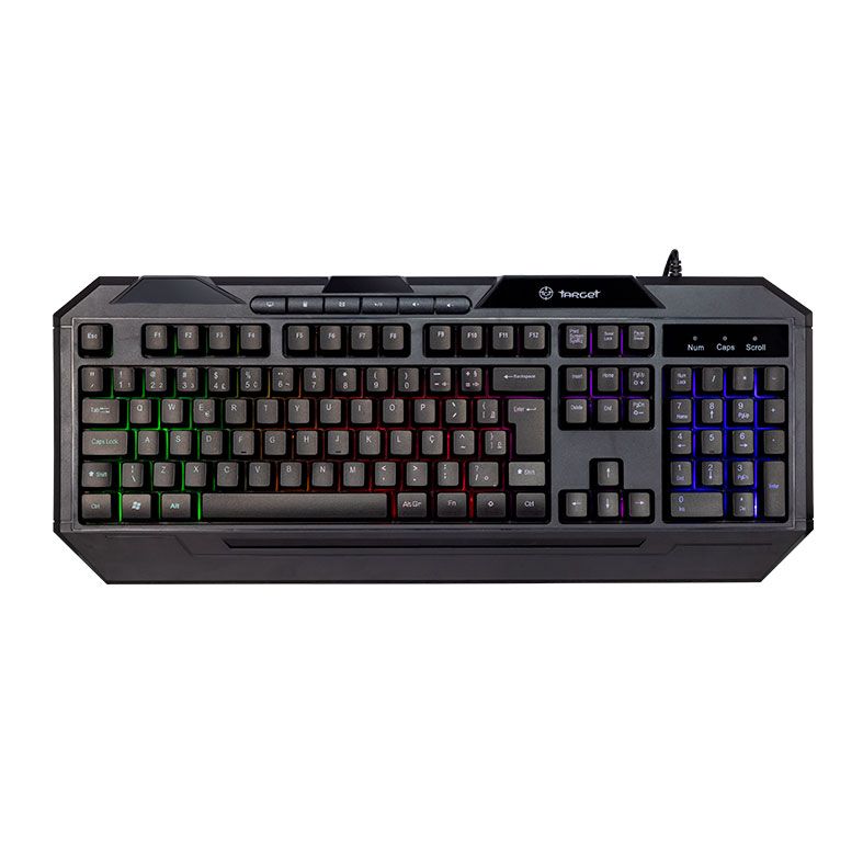 Kit Teclado e Mouse Gamer TGT Warfare IV, Rainbow, ABNT2, TGT-WARIV-01