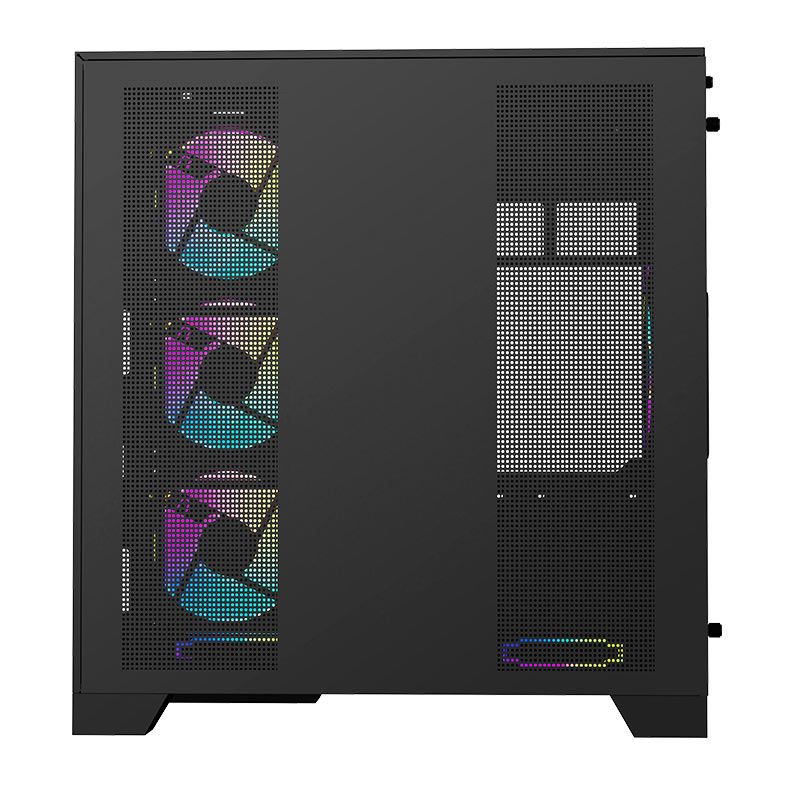 Gabinete Gamer Aigo Darkflash TH285 PLUS, ARGB, Mid-Tower, Lateral De Vidro, Com 8 Fans, Preto, TH285-PLUS-PC-CASE-BLACK
