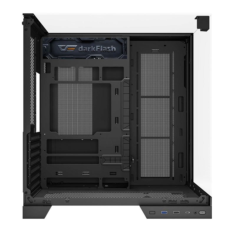 Gabinete Gamer Aigo Darkflash TH285 PLUS, ARGB, Mid-Tower, Lateral De Vidro, Com 8 Fans, Preto, TH285-PLUS-PC-CASE-BLACK