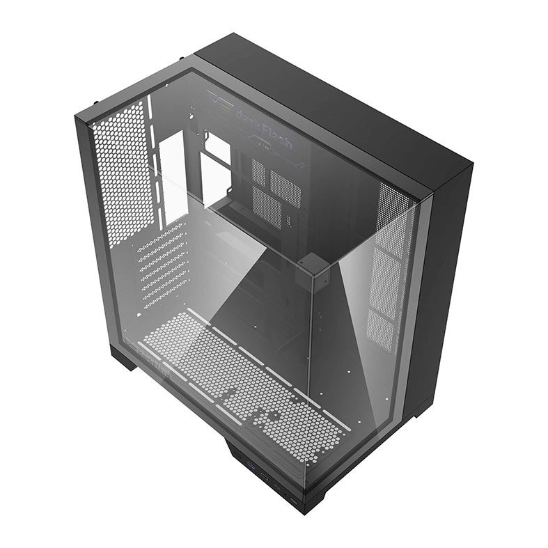 Gabinete Gamer Aigo Darkflash TH285 PLUS, ARGB, Mid-Tower, Lateral De Vidro, Com 8 Fans, Preto, TH285-PLUS-PC-CASE-BLACK