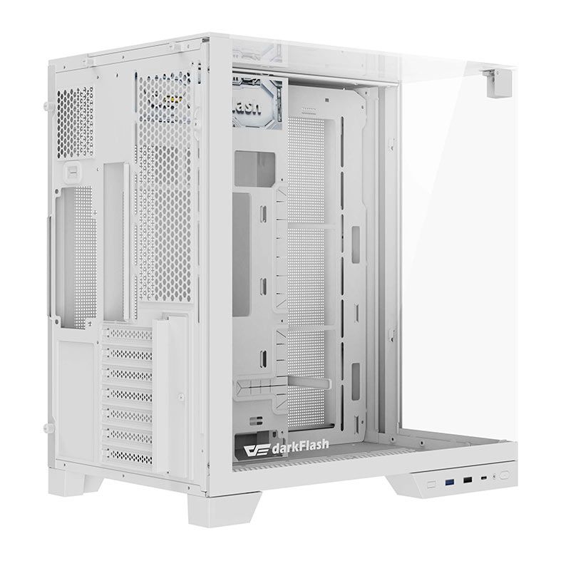 Gabinete Gamer Aigo Darkflash TH285 PLUS, ARGB, Mid-Tower, Lateral De Vidro, Com 8 Fans, Branco, TH285-PLUS-PC-CASE-WHITE