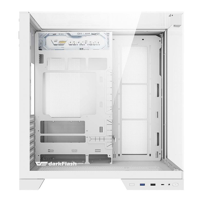 Gabinete Gamer Aigo Darkflash TH285 PLUS, ARGB, Mid-Tower, Lateral De Vidro, Com 8 Fans, Branco, TH285-PLUS-PC-CASE-WHITE