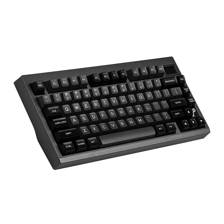 Teclado Mecanico Epomaker TH80 Pro V2, ARGB, VIA, Switch Budgerigar, Black, TH80PROV2-BK-BD