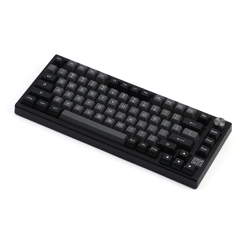 Teclado Mecanico Epomaker TH80 SE, Switch Budgerigar Tactile, Black Silver, TH80SE-BS-BDTC