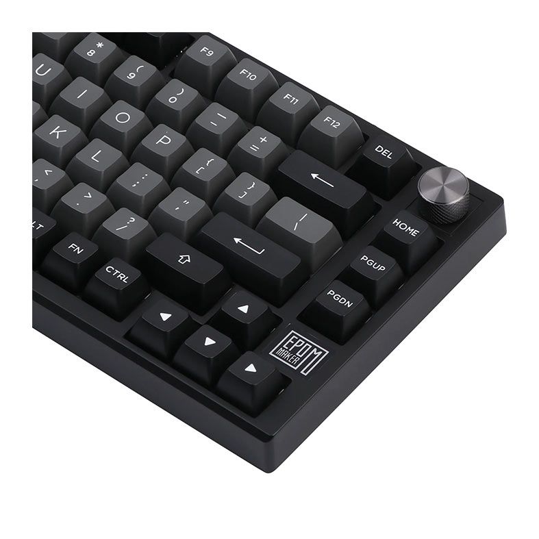 Teclado Mecanico Epomaker TH80 SE, Switch Budgerigar Tactile, Black Silver, TH80SE-BS-BDTC