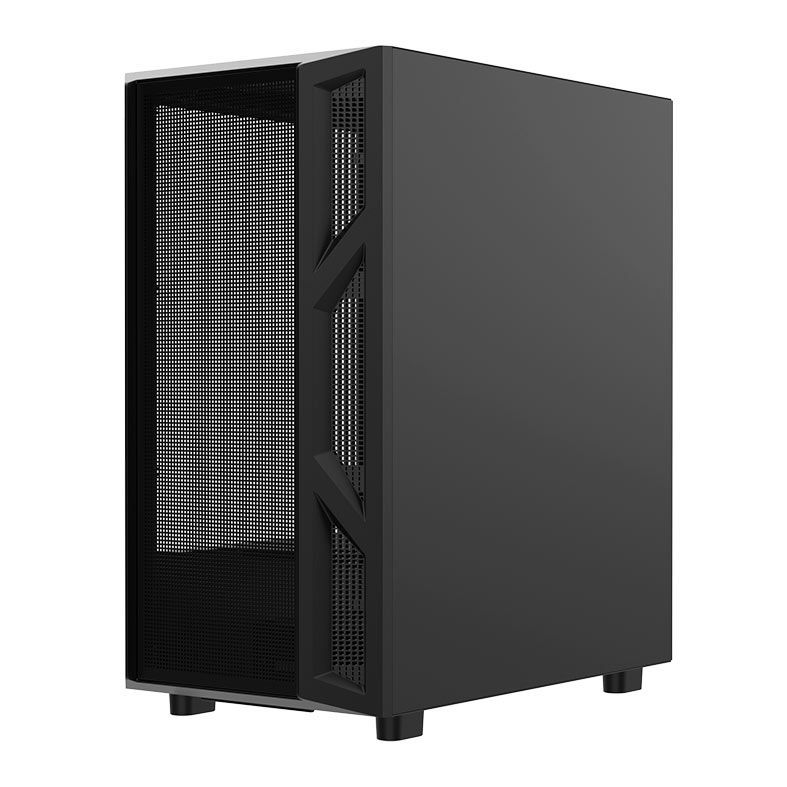 Gabinete Gamer Alseye Tide, Mid-Tower, Lateral de Vidro, Preto, TIDE-BK