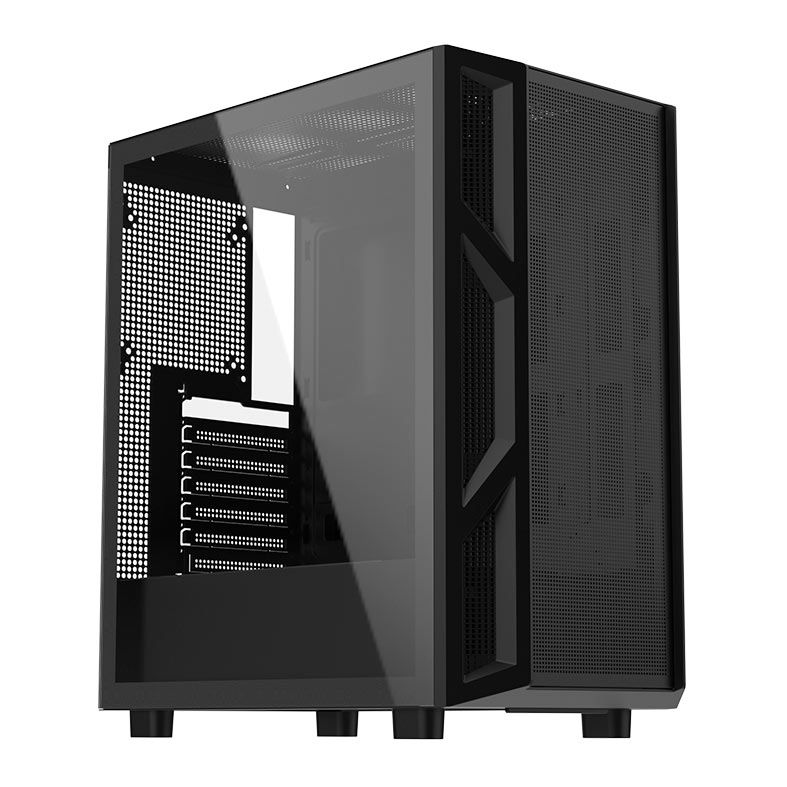 Gabinete Gamer Alseye Tide, Mid-Tower, Lateral de Vidro, Preto, TIDE-BK