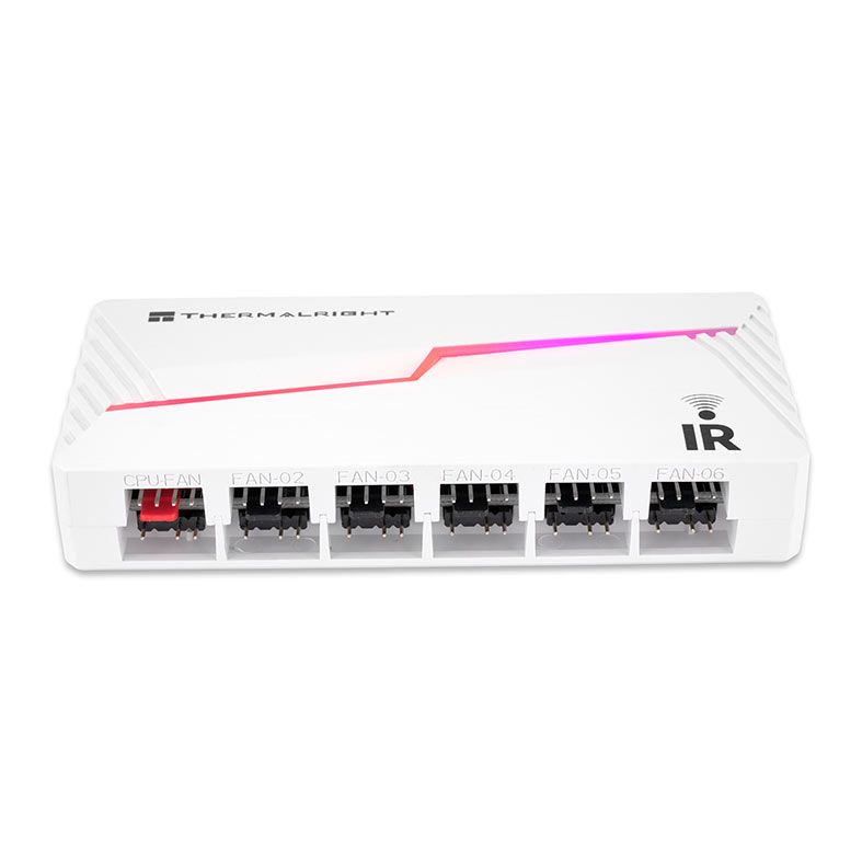 Controladora Thermalright X12, PWM, Branco, TL-ARGB-FANHUB-X12-IR-WH