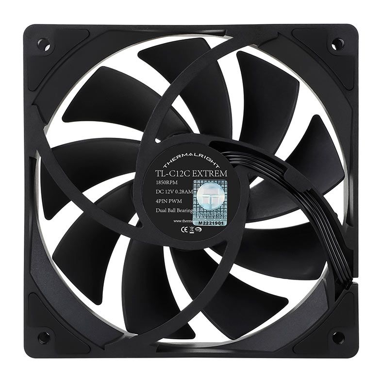 Ventoinha Thermalright TL-C12C Extrem, 120mm, Preto, TL-C12C-EXTREM