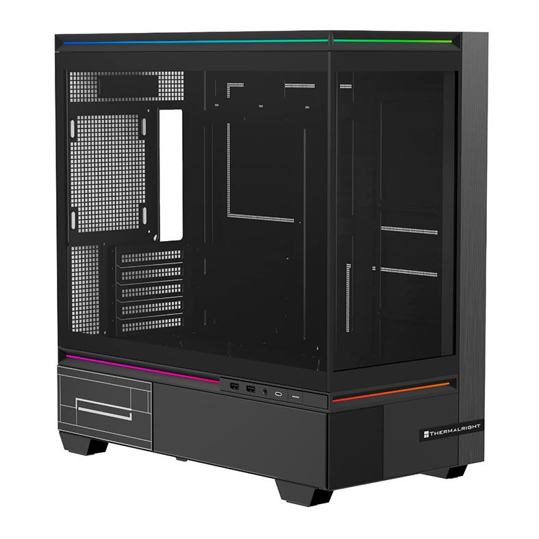 Gabinete Gamer Thermalright TL-M10, Mid-Tower, Lateral de Vidro, Preto, TL-M10-BK
