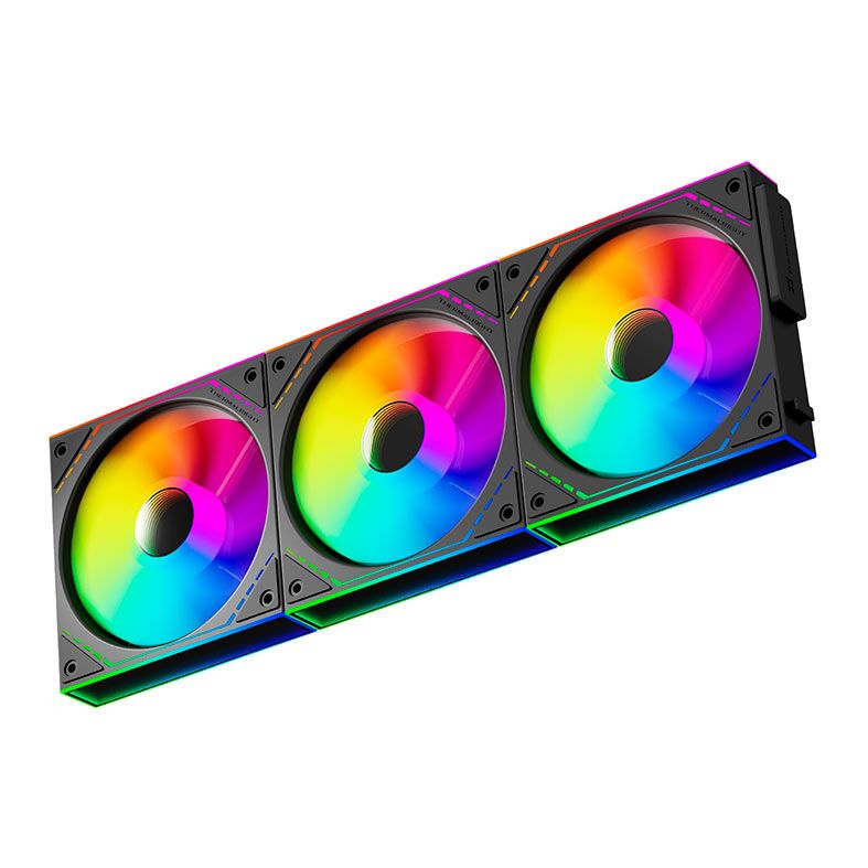 Kit Ventoinhas Thermalright TL-M12Q-S, ARGB, 3x120mm, Preto, TL-M12Q-S-X3