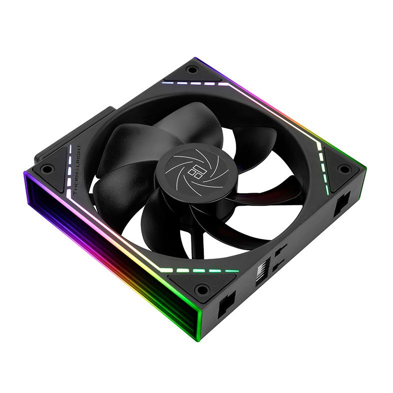 Kit Ventoinhas Thermalright TL-M12QR, ARGB, Reversa, 3x120mm, Preto, TL-M12QR-X3