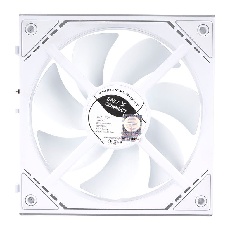 Kit Ventoinhas Thermalright TL-M12QW, ARGB, 3x120mm, Branco, TL-M12QW-X3
