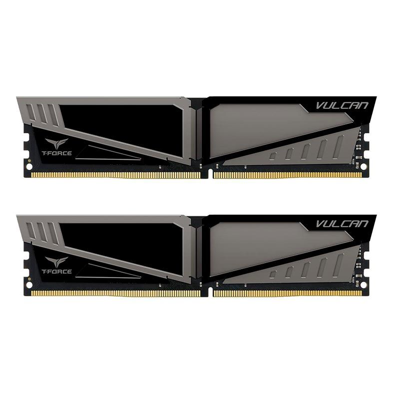 Memoria Team Group T-Force Vulcan 16GB (2x8) 2400MHz DDR4 Cinza, TLGD416G2400HC14DC01