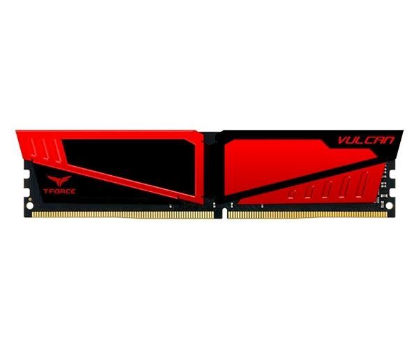 Memoria Team Group T-Force Vulcan 8GB (1x8) 2400MHz DDR4 Vermelha, TLRED48G2400HC1401
