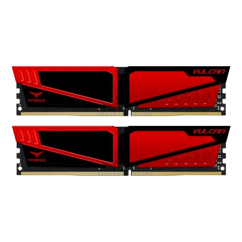 Memoria Team Group T-Force Vulcan 8GB (2x4) 3000MHz DDR4 Vermelha, TLRED48G3000HC16CDC01