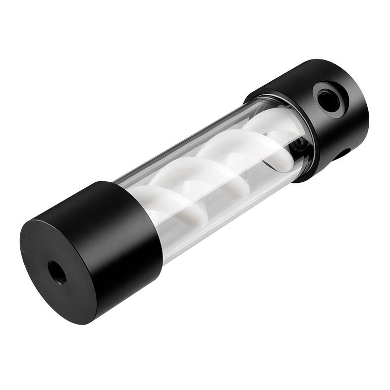 Reservatorio Barrow 205mm Espiral Branco Cover Preto, TLYK205 BRANCO/PRETO