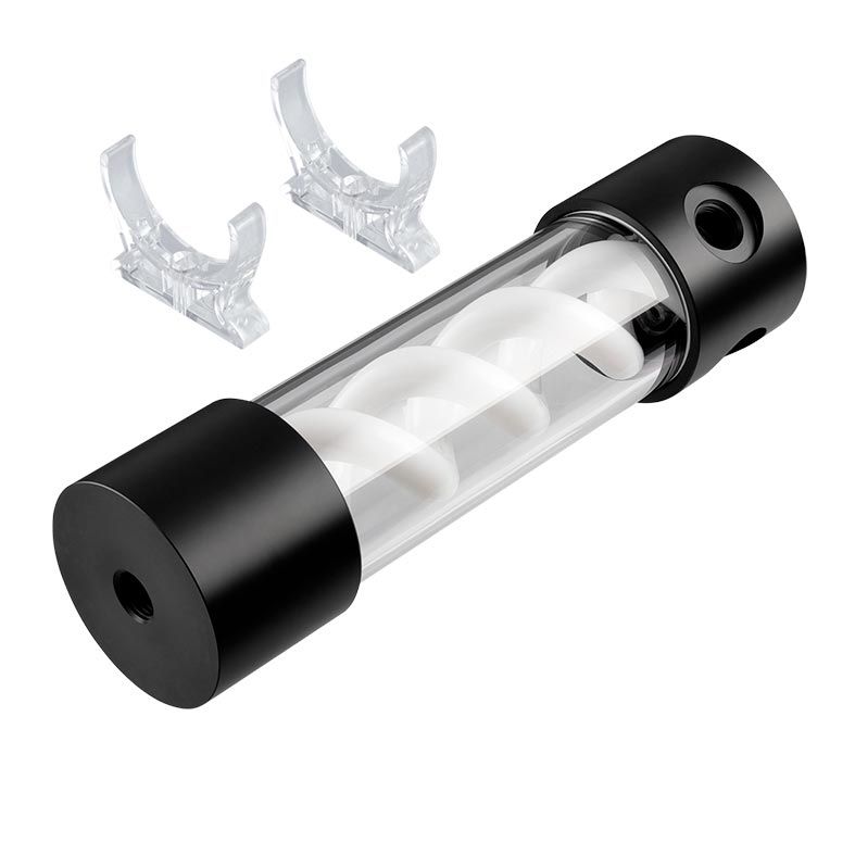 Reservatorio Barrow 205mm Espiral Branco Cover Preto, TLYK205 BRANCO/PRETO