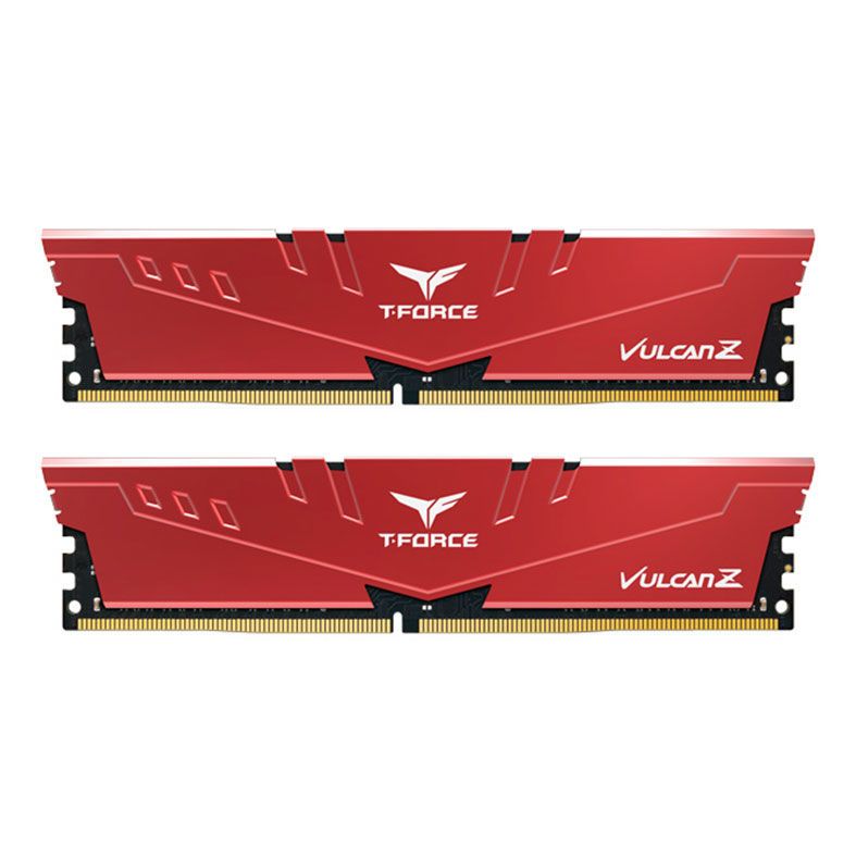 Memoria Team Group T-Force Vulcan Z 16GB (2x8) DDR4 2666MHz Vermelha, TLZRD416G2666HC18HDC01