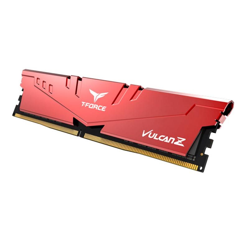 Memoria Team Group T-Force Vulcan Z 8GB (1x8) DDR4 2666MHz Vermelha, TLZRD48G2666HC18H01