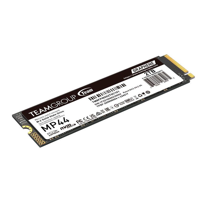 OPENBOX SSD Team Group MP44, 2TB, M.2 2280, PCIe NVMe, Leitura 7000 MB/s, Gravacao 6000 MB/s, TM8FPW002T0C101