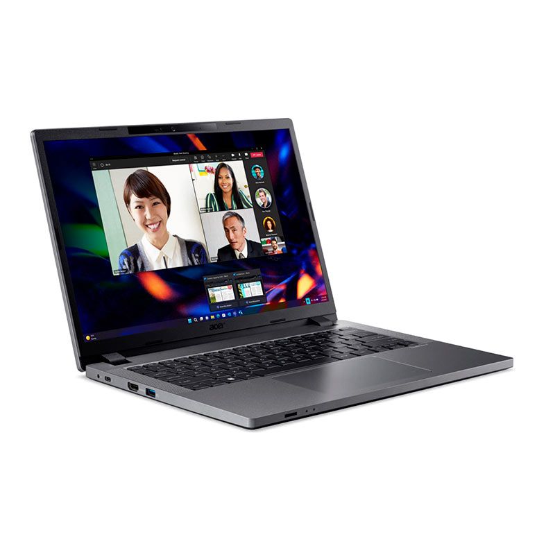 Notebook Acer Travel Mate, 14 Pol, Intel i5-1335U, WUXGA, 16GB DDR4, SSD 512GB, Windows 11 Pro, Intel Iris Xe, Cinza, TMP214-55-54ZZ