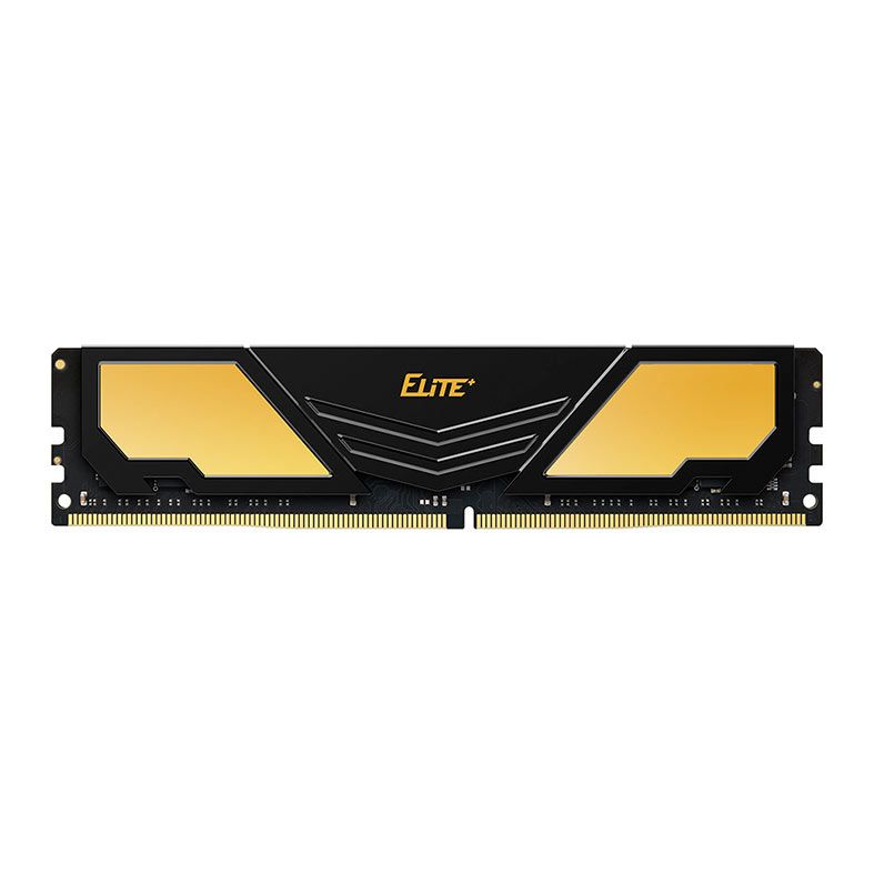 Memoria Team Group T-Force Elite Plus, 16GB (1x16GB), DDR4, 3200MHz, C22, Preto e Dourado, TPD416G3200HC2202