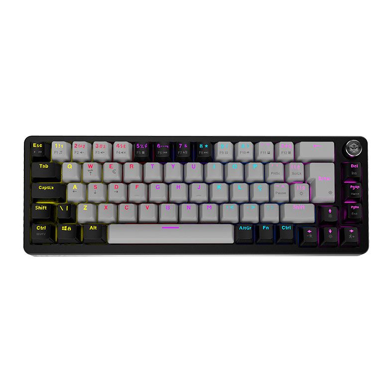 OPENBOX Teclado Mecanico PCYES Mecka, 65%, Rainbow, ABNT2, Switch Red, Preto, TPMKBVRD