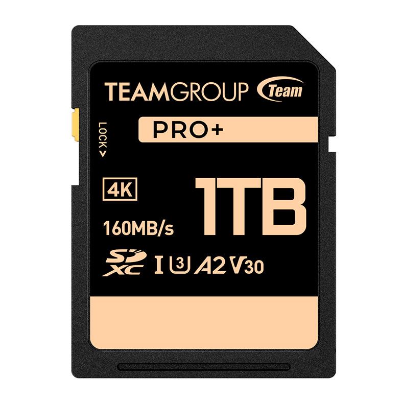 Cartao de Memoria Team Group V30 PRO+, 1TB, SDXC, UHS-I, TPPSDX1TIA2V3001