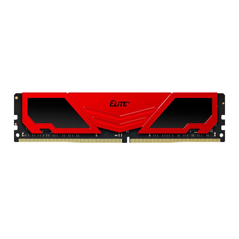 Memoria Team Group T-Force Elite Plus, 8GB (1x8GB), DDR4, 3200MHz, C22, Preto e Vermelho, TPRD48G3200HC2201