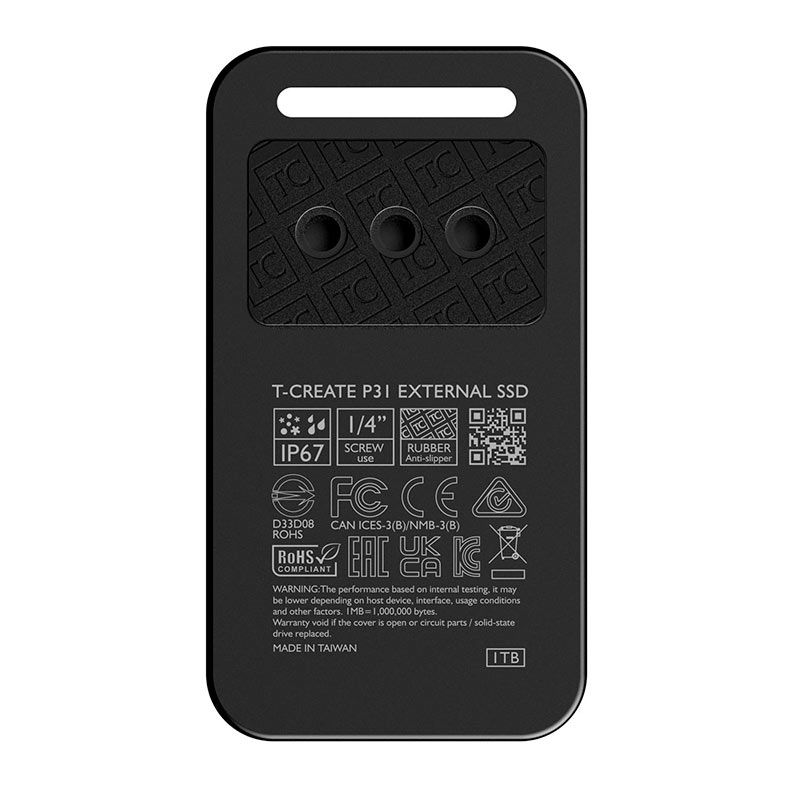 SSD Externo Team Group T-Create CinemaPr P31, 2TB, USB 3.2, Preto, TPSEFY002T0C302