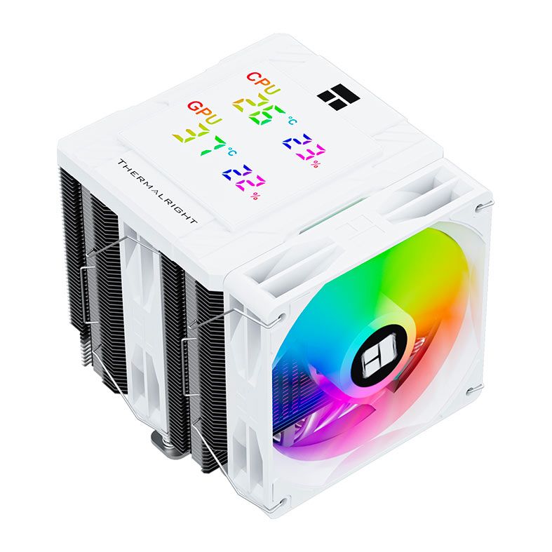 Cooler para Processador Thermalright Peerless Assassin 120 Digital, ARGB, 2x120mm, Branco, TR-PA-120-DIG-WH-ARGB