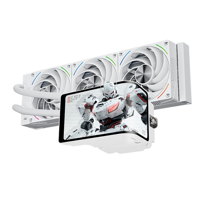 Water Cooler Thermalright Wonder Vision 360 Turbo, ARGB, 360mm, Branco, TR-WV-360-TURBO-WH-ARGB