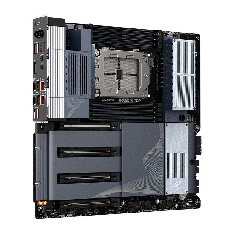 Placa Mae Gigabyte TRX50 AI TOP, DDR5, Socket AMD sTR5, E-ATX, Chipset AMD TRX50, TRX50-AI-TOP