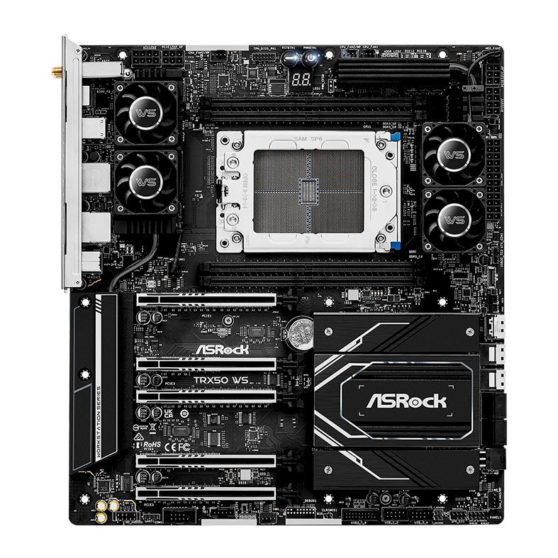 Placa Mae AsRock TRX50 WS, DDR5, Socket AMD sTR5, E-ATX, Chipset AMD TRX50, TRX50-WS