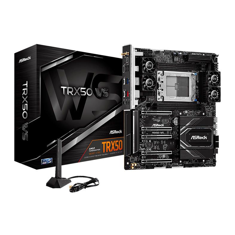 Placa Mae AsRock TRX50 WS, DDR5, Socket AMD sTR5, E-ATX, Chipset AMD TRX50, TRX50-WS