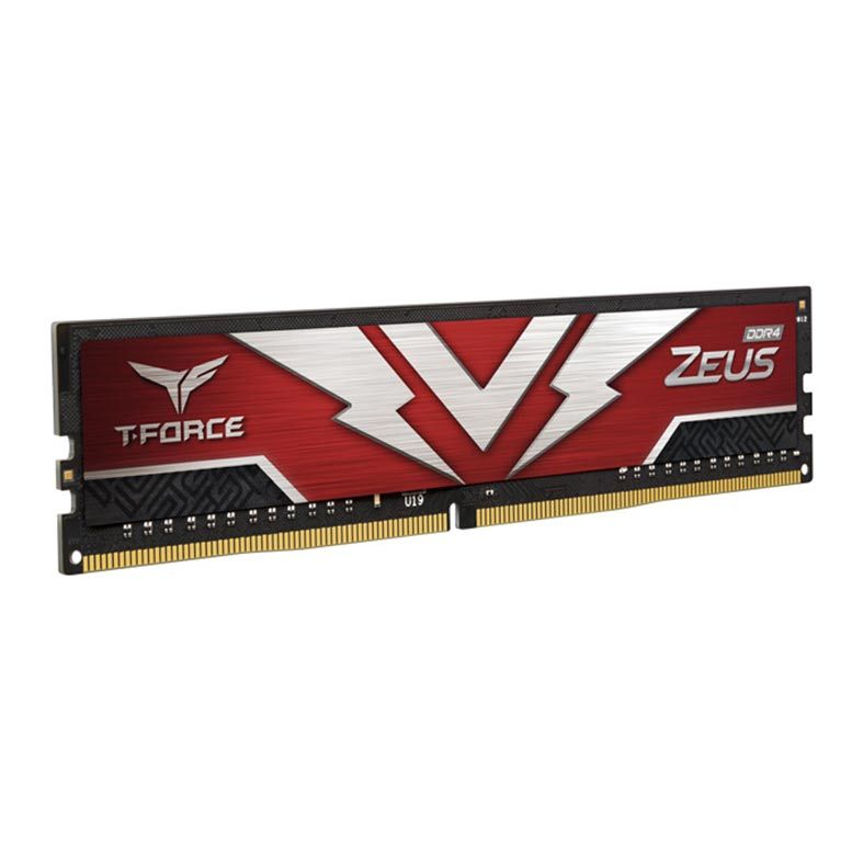 Memoria Team Group T-Force Zeus, 16GB(1x16GB),DDR4, 2666MHz, C19, Vermelho, TTZD416G2666HC1901