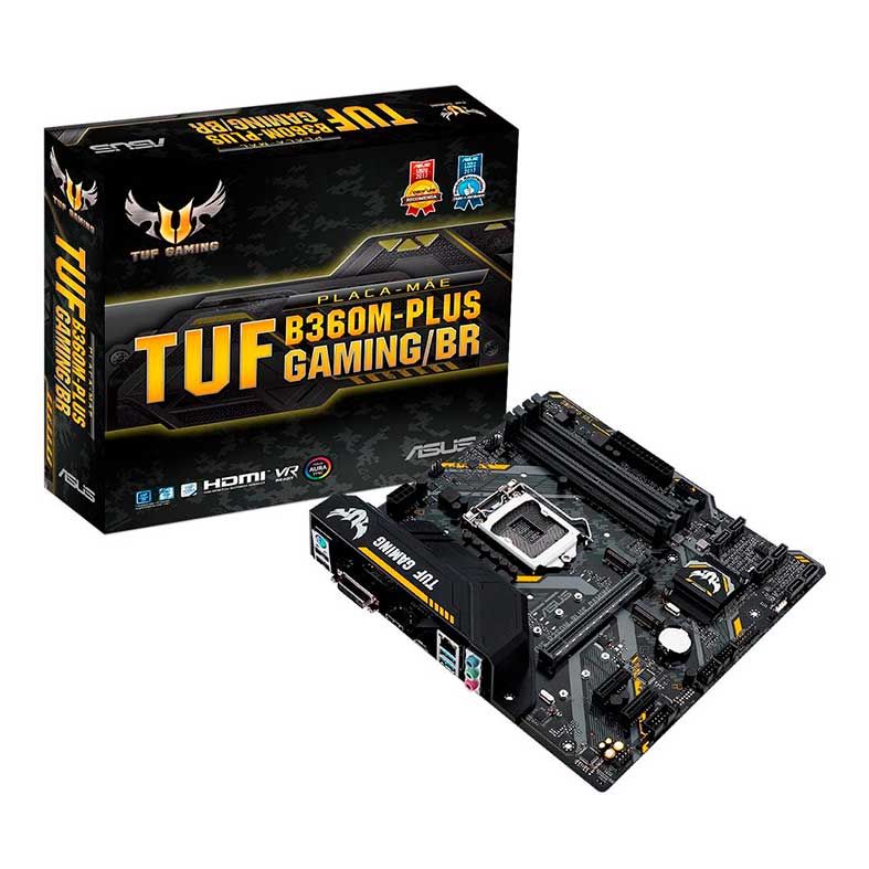 Placa Mae Asus TUF B360M-PLUS GAMING/BR DDR4 Socket LGA1151 Chipset Intel B360