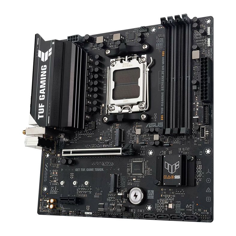 Placa Mae Asus TUF Gaming A620AM-Plus W-fi, DDR5, M-ATX, Chipset AMD A620A, TUF-GAMING-A620AM-PLUS-WIFI
