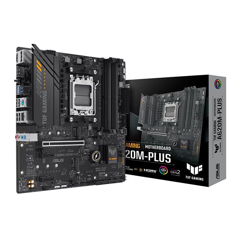 Placa Mae Asus TUF Gaming A620M-PLUS, DDR5, Socket AMD AM5, M-ATX, Chipset AMD A620, TUF-GAMING-A620M-PLUS