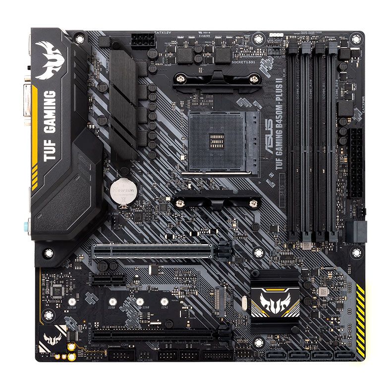 Placa Mae Asus TUF Gaming B450M-PLUS II, DDR4, Socket AM4, M-ATX, Chipset AMD B450M, TUF-GAMING-B450M-PLUS-II