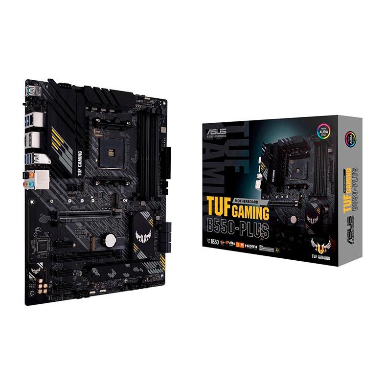 Placa Mae Asus TUF GAMING B550-PLUS, DDR4, Socket AM4, Chipset AMD B550, TUF-GAMING-B550-PLUS