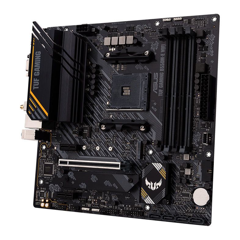 Placa Mae Asus TUF Gaming B550M-E WI-FI, DDR4, Socket AM4, Chipset AMD B550, TUF GAMING B550M-E WIFI