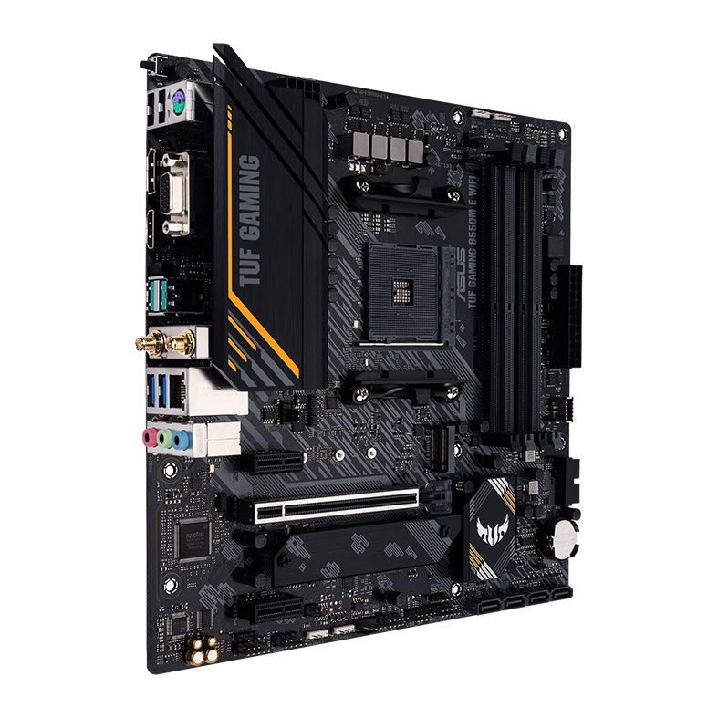 Placa Mae Asus TUF Gaming B550M-E WI-FI, DDR4, Socket AM4, Chipset AMD B550, TUF GAMING B550M-E WIFI